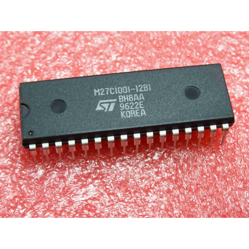 ci M 27C1001 -12 B1 ic M27C1001-12B1 ~ 1Mbit (128Kb x 8) OTP (one time programmable) EPROM ~ 5v 120ns PDIP32 0→70°C (CI41)