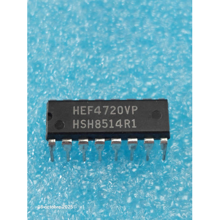 ci HEF4720VP ~ ic HEF 4720 VP  boitier Dip16 Integrated Circuit NOS ( TIRO10 )