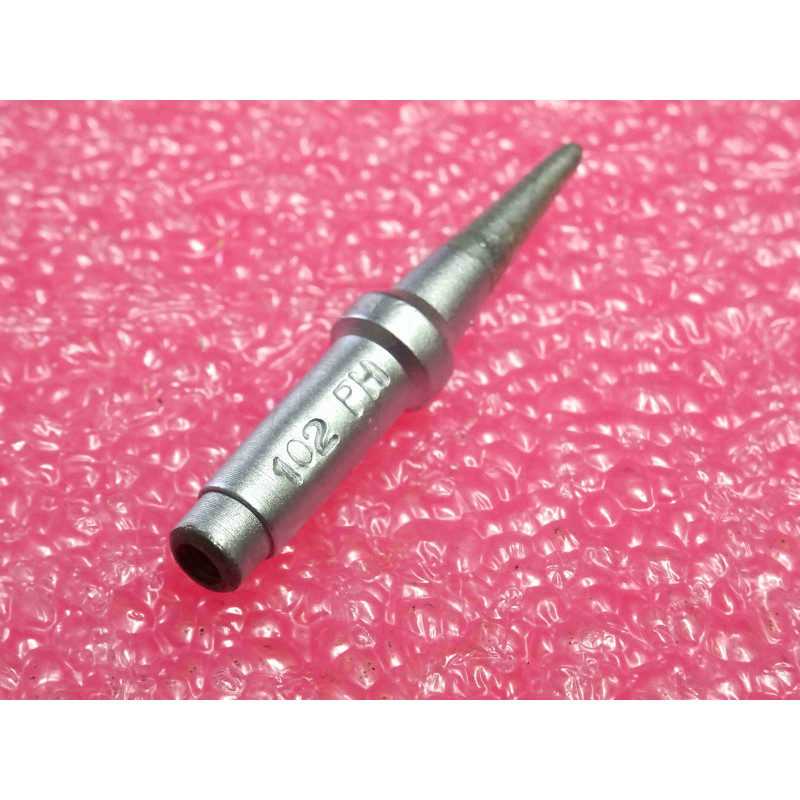 panne de fer à souder creuse à visser notée "102 PH" ~ burin 1.2mm , longueur totale 35mm , Ø 5mm