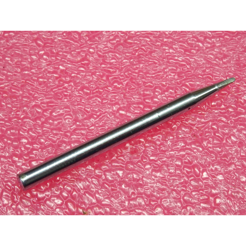 panne de fer à souder pleine ~ burin 1mm , Ø 4mm , longueur totale 60mm