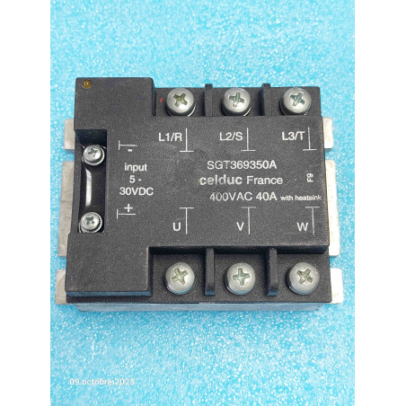 Relais CELDUC SGT369350A 440Vac 40A occasion en bon état Ancien stock ( TIRO10 )