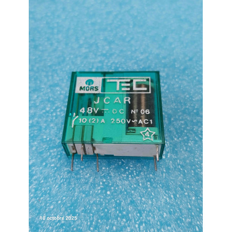 Relais TEC JCAR 48Vdc  10A 250Vac 5 PINS  New Old Stock ( TIRO10 )