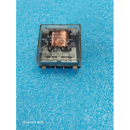 Relais NATIONAL NC2D-JP-DC12V 1D 8 Pins  5A / 250V  New Old Stock ( TIRO10 )