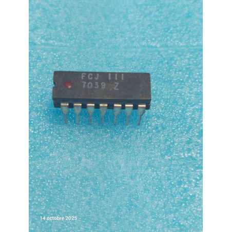 ci FCJ111 ~ ic FCJ111 Circuit Intégré dip14 Céramique  New Old Stock ( TIRO 2 )
