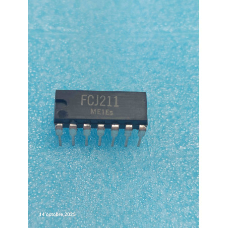 ci FCJ211 ~ ic FCJ211 Circuit Intégré dip14  New Old Stock ( TIRO 2 )