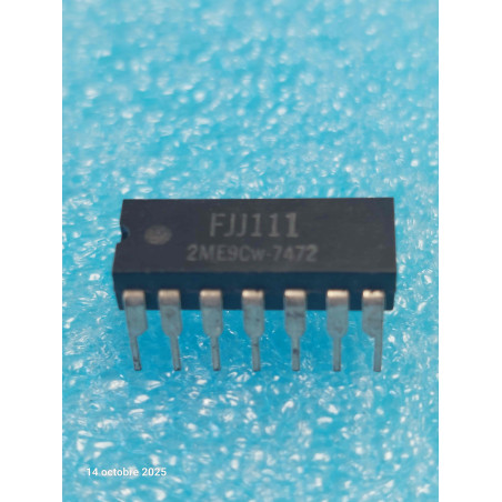 ci FJJ111 ~ ic FJJ111 Circuit Intégré 7472 dip14 New Old Stock ( TIRO 2 )