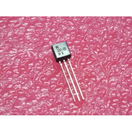 Lot de 100: transistor BC 337 -25 ~ BC337-25 Silicon NPN ~ Ucb 50V , Uce 45V , Ueb 5V , Ic 500mA , 625mW (Tiro24)