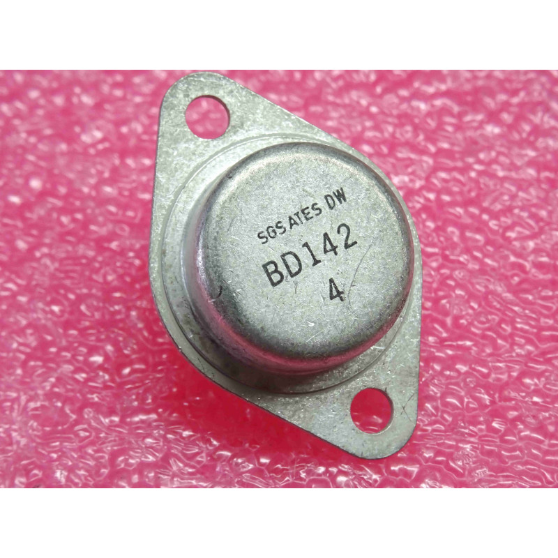 transistor BD 142 ~ BD142 ~ Si , NPN ~ Ucb 45V , Uce 45V , Veb 7V , Ic 15A , 117W ~ SGS Ates (tiro24)