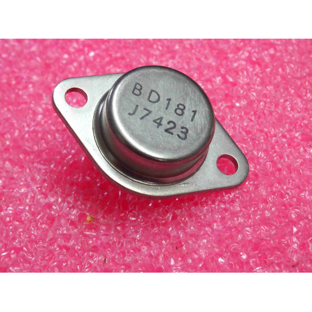 transistor BD 181 ~ BD181 ~ Si , NPN ~ Ucb 55V , Uce 45V , Ueb 7V , Ic 15A , 117W (tiro24)