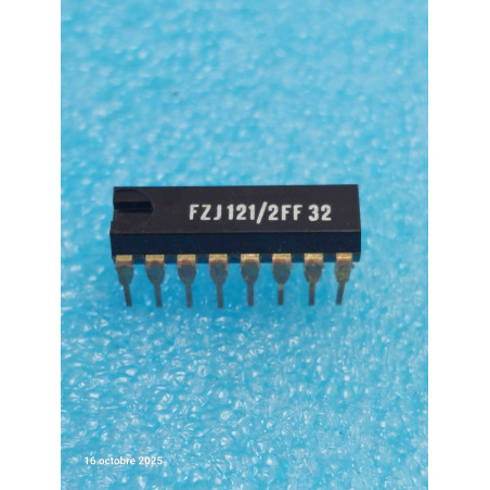 ci FZJ121 ~ ic FZJ121 Circuit Intégré dip16 New Old Stock ( TIRO 02 )