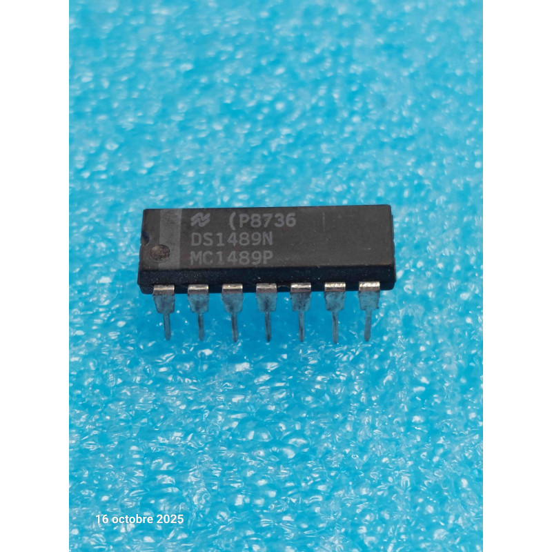 Lot de 2 ci MC1489 P ~ ic DS1489 N dip 14 de chez NS ic NOS  ( CELAR 57B )