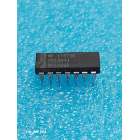 Lot de 2 ci MC1489 P ~ ic DS1489 N dip 14 de chez NS ic NOS  ( CELAR 57B )