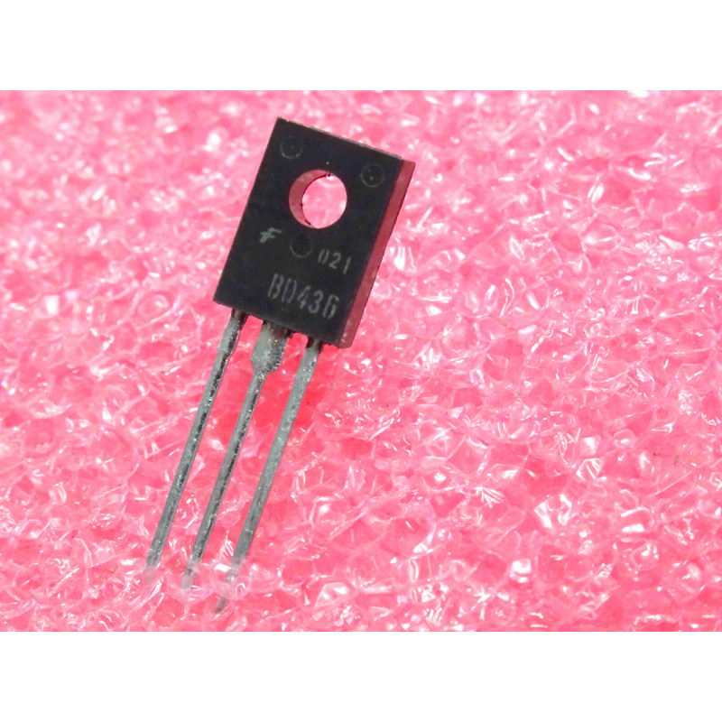 Lot de 250: transistor BD 436 ~ BD436 ~ Silicon , PNP (complement NPN BD435) Ucb -32V , Uce -32V , Ueb -5V , Ic -4A , 36W (L9A)