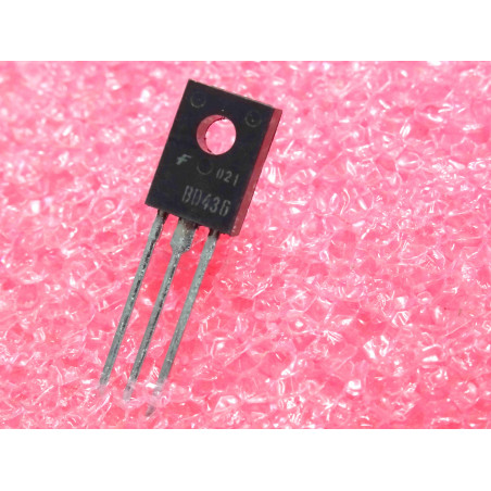 Lot de 250: transistor BD 436 ~ BD436 ~ Silicon , PNP (complement NPN BD435) Ucb -32V , Uce -32V , Ueb -5V , Ic -4A , 36W (L9A)