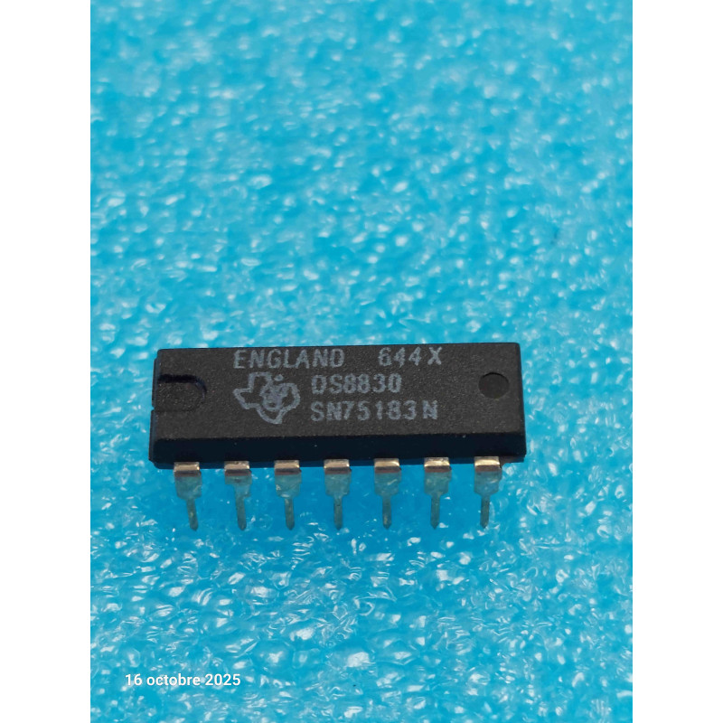 Lot de 2p ci SN75183 N ~ ic DS8830  dip 14 de chez TEXAS  Ic NOS  ( CELAR 57B )
