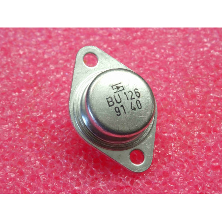 transistor BU 126 ~ BU126 ~ Silicon , NPN ~ Uce 300V , Ueb 6V , Ic 3A , 40W (tiro24)