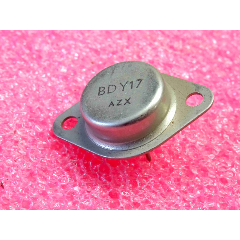 transistor BDY 17 ~ BDY17 ~ Silicon , NPN ~ Ucb 80V, Uce 60V, Ueb 7V, Ic 15A, 115W, 1MHz (tiro24)