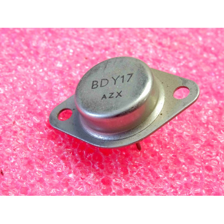 transistor BDY 17 ~ BDY17 ~ Silicon , NPN ~ Ucb 80V, Uce 60V, Ueb 7V, Ic 15A, 115W, 1MHz (tiro24)