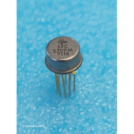 ci SFC2709 M ~ ic SFC2709M ( ═ LM709 UA709)  GOLD   boîtier TO99 ( CELAR 57D )