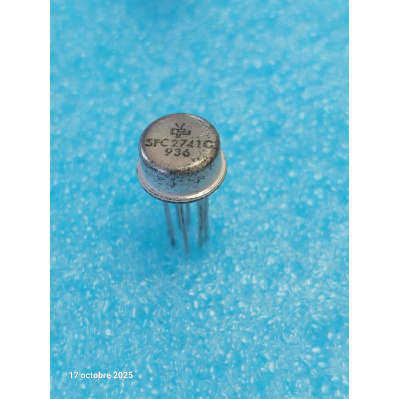 ci SFC2741 C ~ ic SFC2741C ( LM741 UA741) ampli op boîtier TO99 ( CELAR 57D )