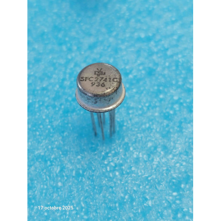 ci SFC2741 C ~ ic SFC2741C ( LM741 UA741) ampli op boîtier TO99 ( CELAR 57D )
