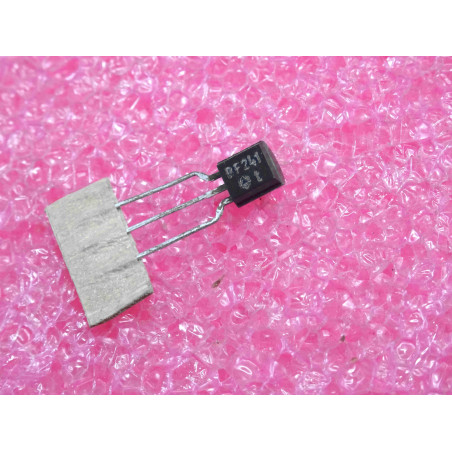 Lot de 2: transistor BF 241 ~ BF241 ~ Silicon, NPN, RF (AM/FM) transistor ~ Uce 40V, Ucb 40V, Ueb 4V, Ic 25mA  thomson (tiro25)