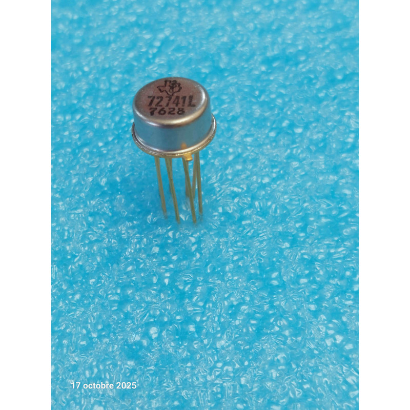 ci 72741L ~ ic SN72741L  ( LM741 UA741) ampli op boîtier GOLD TO99 ( CELAR 57D )