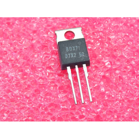 Lot de 2: transistor BDX 71 ~ BDX71 (similar 2N6487,BDX70,2N6099) general purpose Si NPN ~Ucb 70V, Uce 60V, Ic 10A, 75W(tiro25)