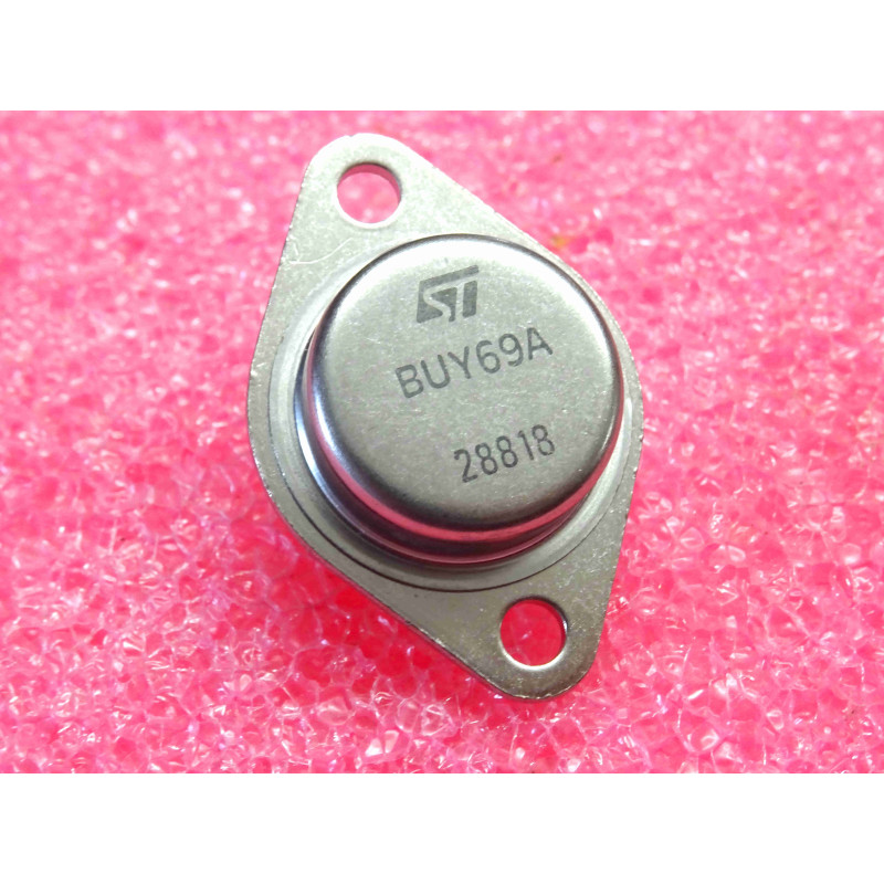 transistor BUY 69 A ~ BUY69A ~ Silicon , NPN ~ Uce 400V , Ueb 8V , Ic 10A , 100W ~ ST (tiro25)