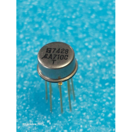 ci UA710CT ~ ic µA710CT  Integrated Circuit  A710CT boîtier TO99 ( CELAR 58A )