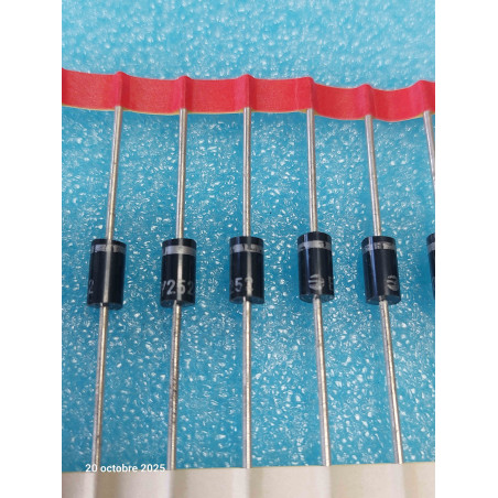Lot de 5 Diodes BY252 3A 400V  New Old Stock ( CELAR 58E )