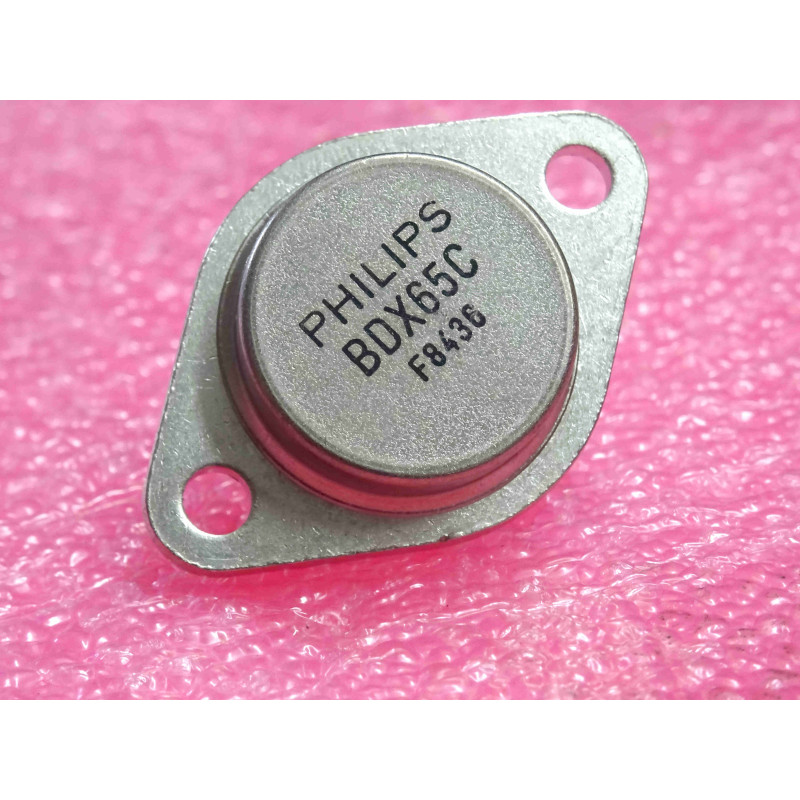 transistor BDX 65 C ~ BDX65C ~ Si, NPN darlington (complement PNP BDX64C) Ucb 140V,Uce 120V,Ueb 5V,Ic 12A,117W philips (tiro25)