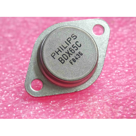 transistor BDX 65 C ~ BDX65C ~ Si, NPN darlington (complement PNP BDX64C) Ucb 140V,Uce 120V,Ueb 5V,Ic 12A,117W philips (tiro25)