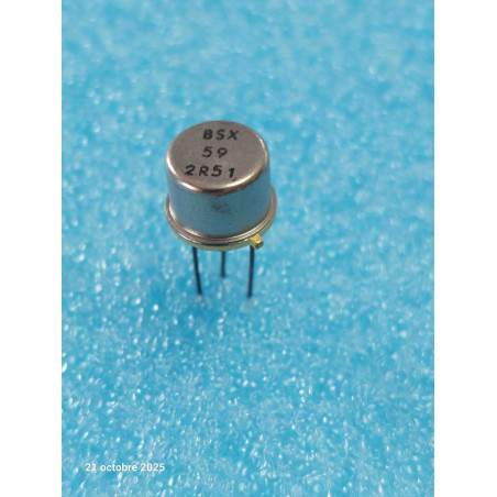Lot x3 : Transistor BSX59  ~  Transistor NPN TO39 NOS    ( CELAR52B )