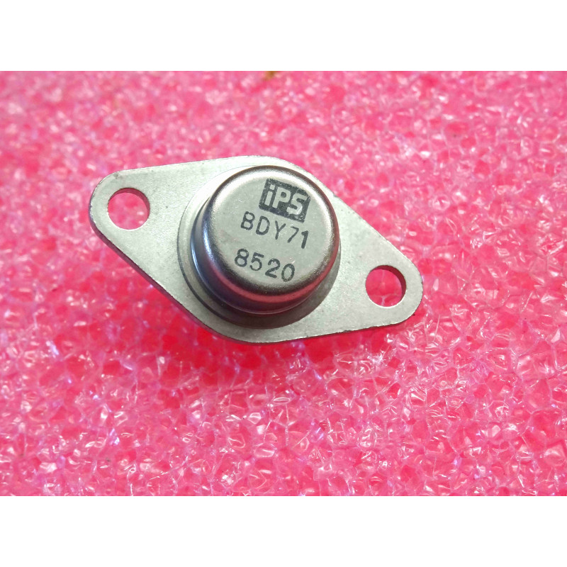 transistor BDY 71 ~ BDY71 ~ Silicon , NPN ~ Uce 55V , Ic 4A , 29W ~ International Power Semiconductors (tiro 25)