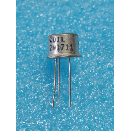Lot x3 : Transistor 2N1711 ~ Transistor NPN TO39  New Old Stock  ( CELAR 52C )