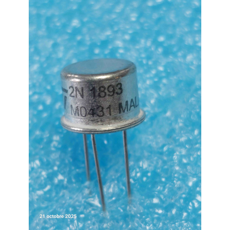 Lot x3 : Transistor 2N1893 ~ Transistor ST NPN TO39  New Old Stock ( CELAR 52C )