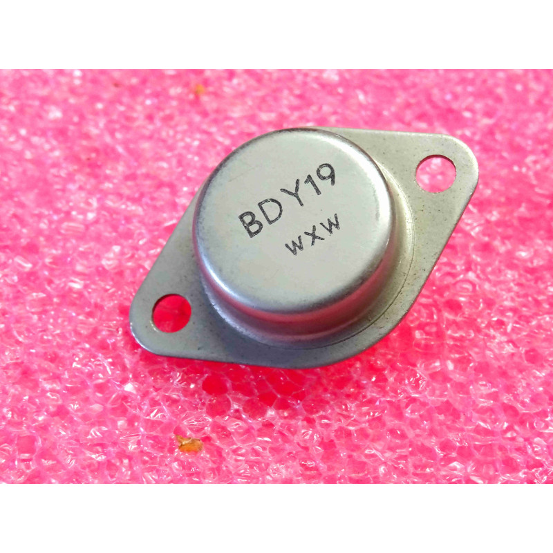 transistor BDY 19 ~ BDY19 ~ Silicon , NPN ~ Ucb 150V, Uce 80V, Ueb 7V, Ic 15A, 115W, 1MHz (tiro25)