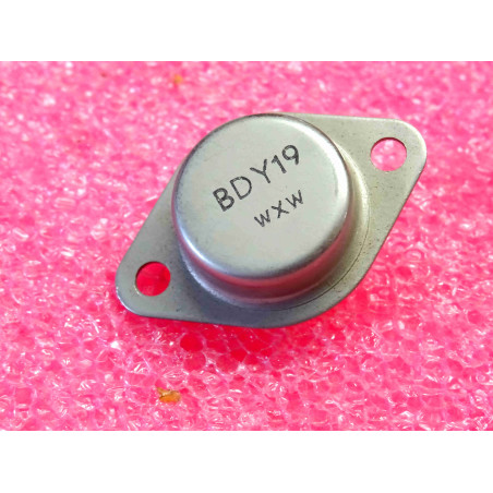 transistor BDY 19 ~ BDY19 ~ Silicon , NPN ~ Ucb 150V, Uce 80V, Ueb 7V, Ic 15A, 115W, 1MHz (tiro25)