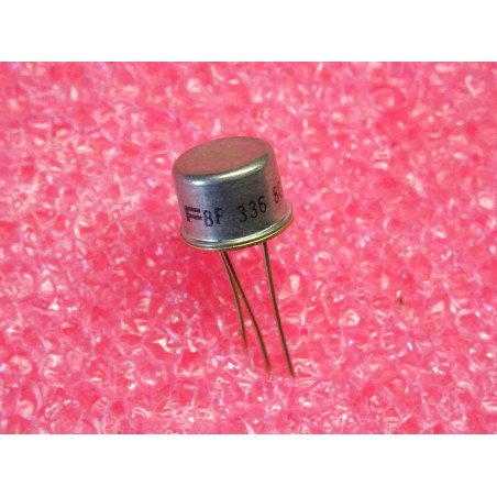 Lot de 2: transistor BF 336 ~ BF336 ~ NPN , video transistor ~ Uce 180V , Ucb 185V , Ueb 5V , Ic 30mA ~ pattes dorées (tiro 25)