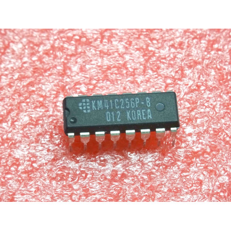 Lot de 2: ci KM 41C256 P-8 ~ ic KM41C256P-8 ~ DRAM, fast page, 256Kx1, CMOS, 80ns, PDIP-16 ~ samsung (PLA027)