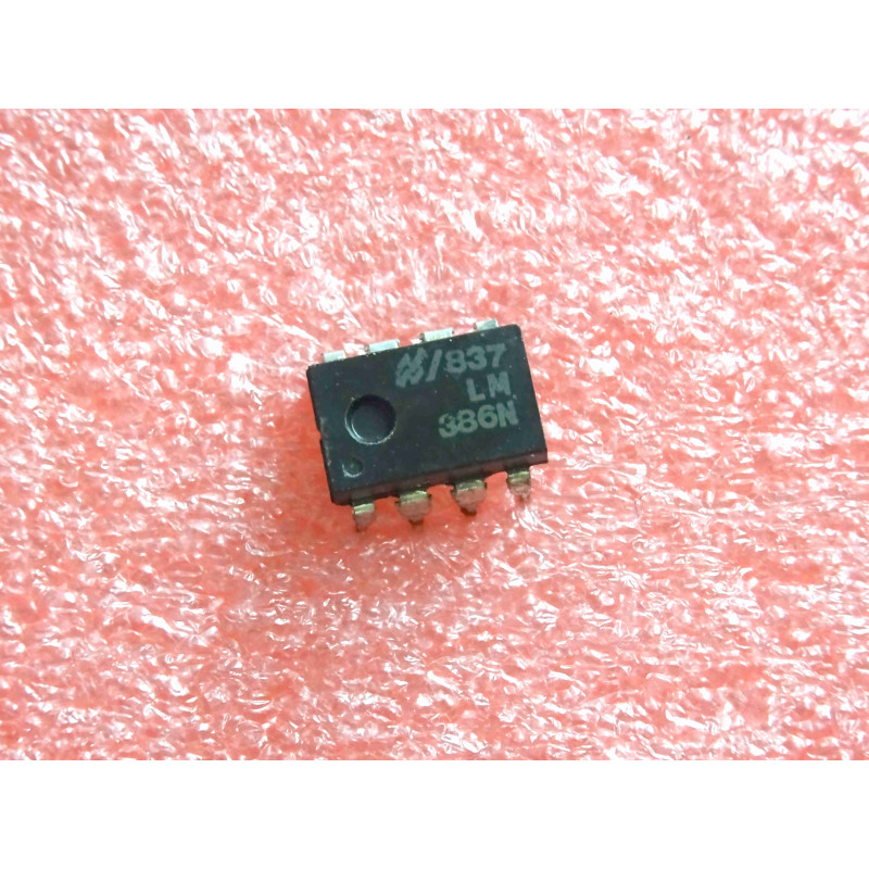 ci LM 386 N ~ ic LM386N ~ low voltage audio power amplifier ~ DIL-8 , NS (PLA001)