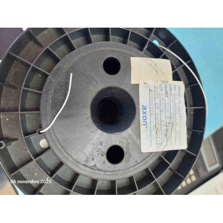 Bobine de 500M de Fil KZ0405 / ET2407  Blanc AXON Fil PTFE  0.22mm²  ( L19A )