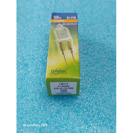 Lot de 2 Ampoule Halogene  H164440 12V 50W  GY6,35  900 Lumen  3000K ( L19B )