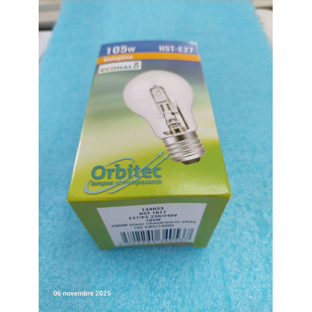 Lot de 4 Ampoule Halogene E27 HST1017 230V 105W  1980 Lumen  2900K ( L19B )