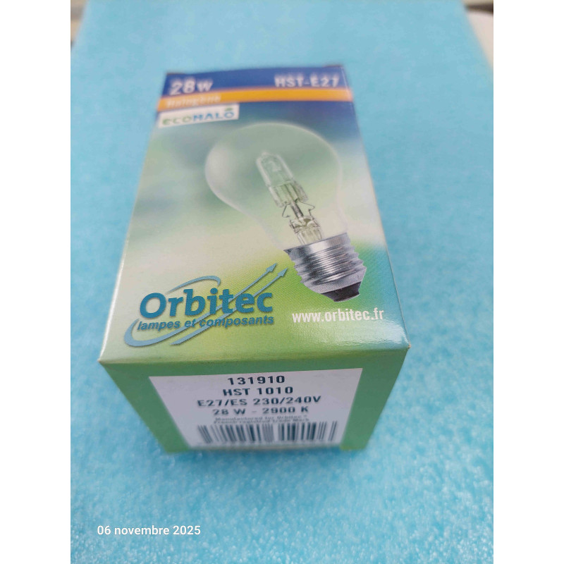 Lot de 4 Ampoule Halogene E27 HST1010 230V 28W  E27/ES 370 Lumen  2900K ( L19B )
