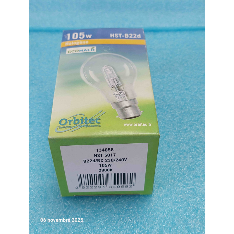 Lot de 3 Ampoule Halogene B22D HST5013 230V 52W B22D/BC 815 Lm 2900K Culot à Baionnette ( L19B )