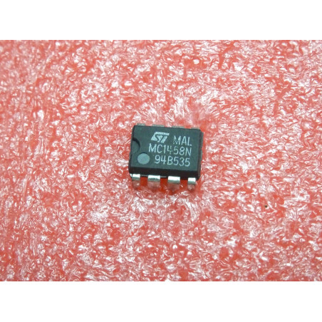 ci MC 1458 N ~ ic MC1458N (dual MC1741 , similar to the µA741) ~ dual general-purpose operational amplifier ~ ST (PLA007)