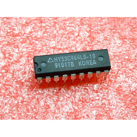 ci HY 53C464 LS -10 ~ ic HY53C464LS-10 ~ DRAM, fast page, 64Kx4, 100ns ~ Hyundai (PLA014)