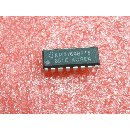 ci KM 4164 B -15 ~ ic KM4164B-15 ~ 64Kx1-Bit NMOS dynamic RAM with page mode 150ns ~ Samsung semiconductor (PLA014)